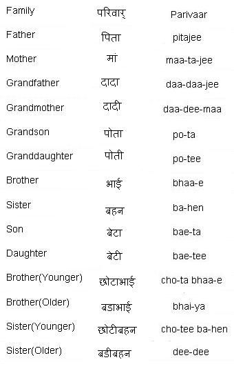 Singular And Plural Chart In Hindi